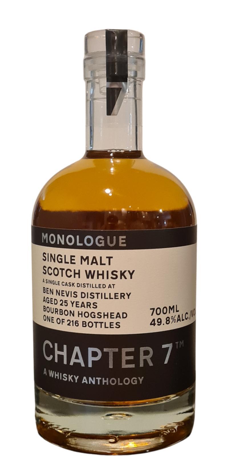 Ben Nevis 1998 Ch7 A Whisky Anthology - Monologue