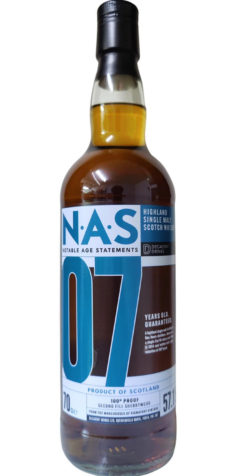 Ben Nevis 2014 DeDr Notable Age Statements