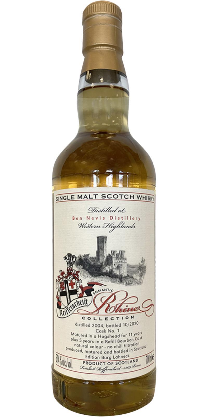 Ben Nevis 2004 FR Romantic Rhine Collection - Edition Burg Lahneck