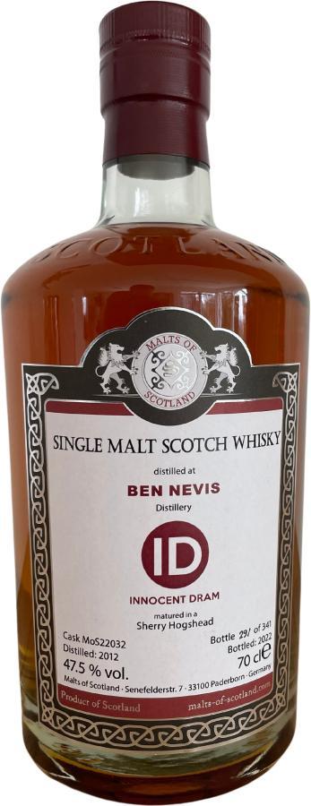 Ben Nevis 2012 MoS Innocent Dram