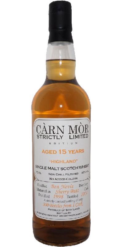 Ben Nevis 1998 MMcK Càrn Mòr - Strictly Limited Edition
