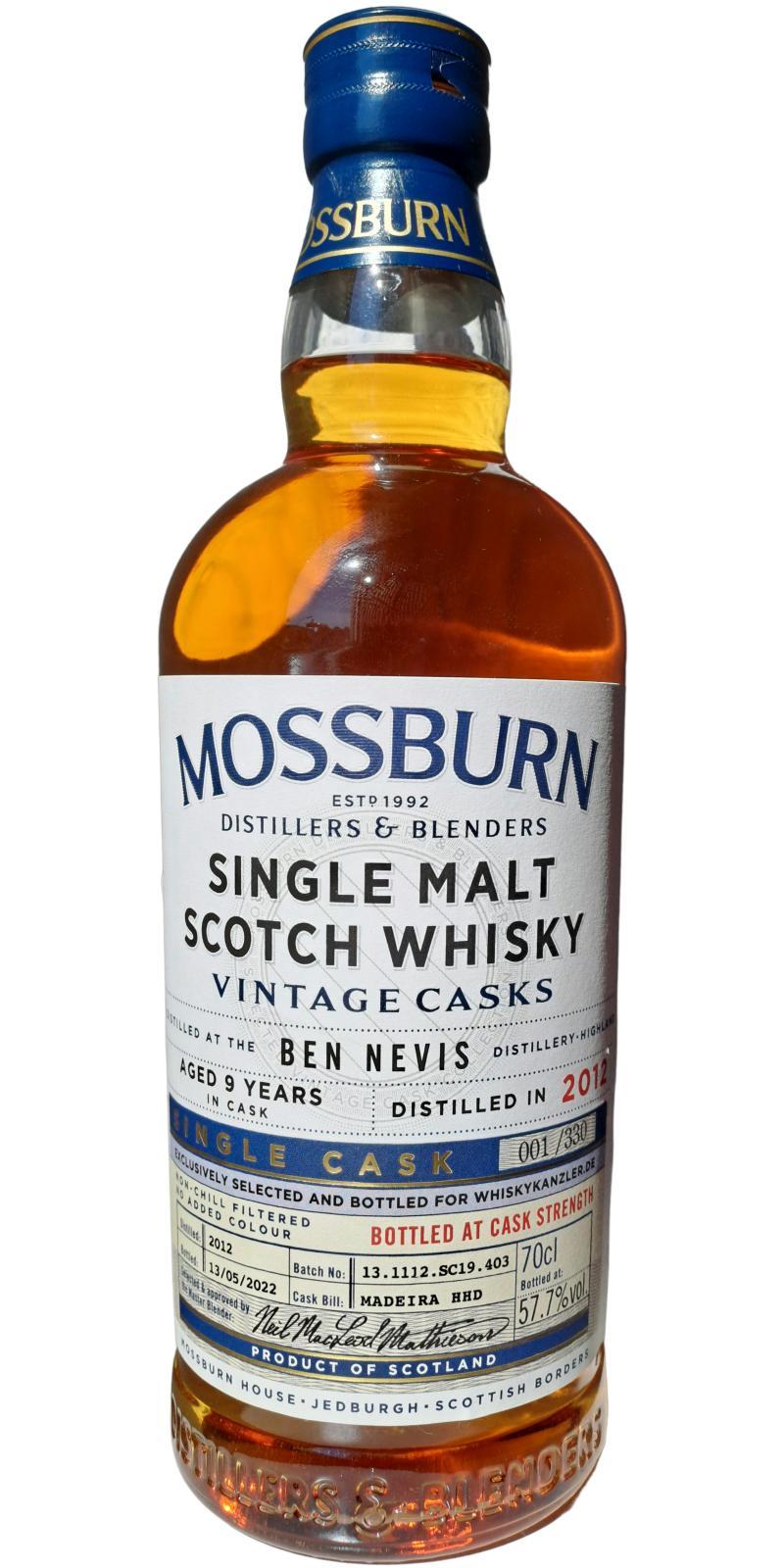 Ben Nevis 2012 MDB Vintage Casks