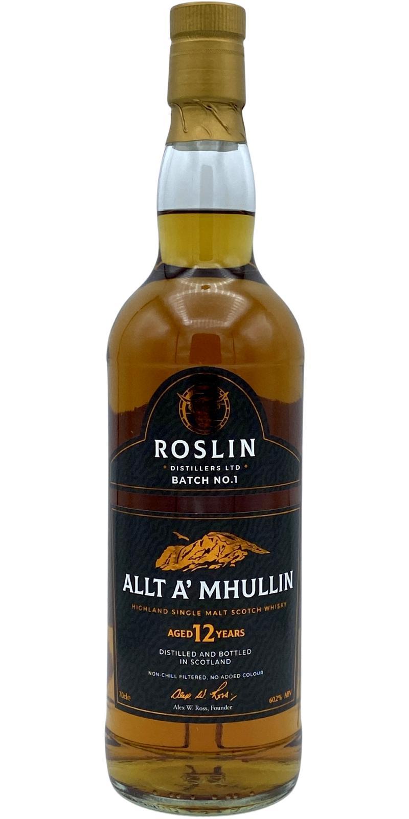 Highland Single Malt Scotch Whisky 12-year-old RoDi Allt A' Mhullin