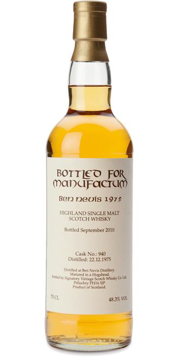 Ben Nevis 1975 SV Bottled for Manufactum