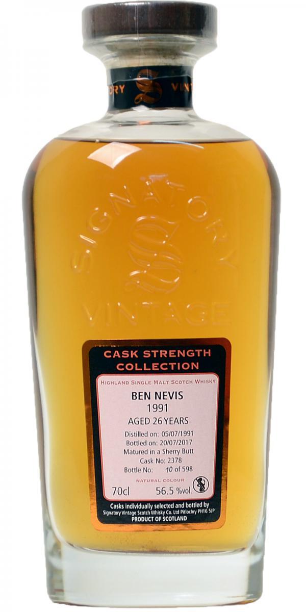 Ben Nevis 1991 SV Cask Strength Collection