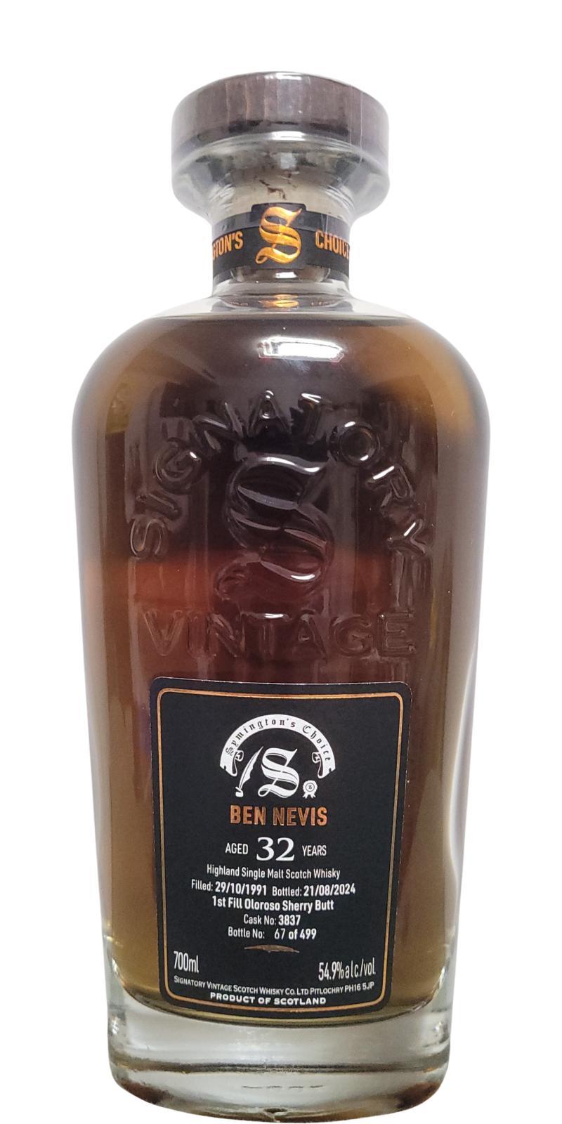 Ben Nevis 1991 SV Cask Strength Collection - Symington’s Choice