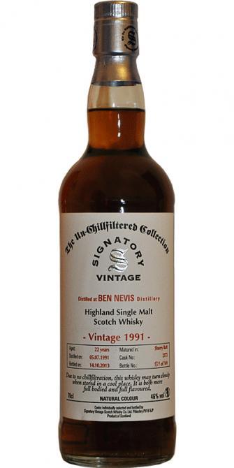 Ben Nevis 1991 SV The Un-Chillfiltered Collection