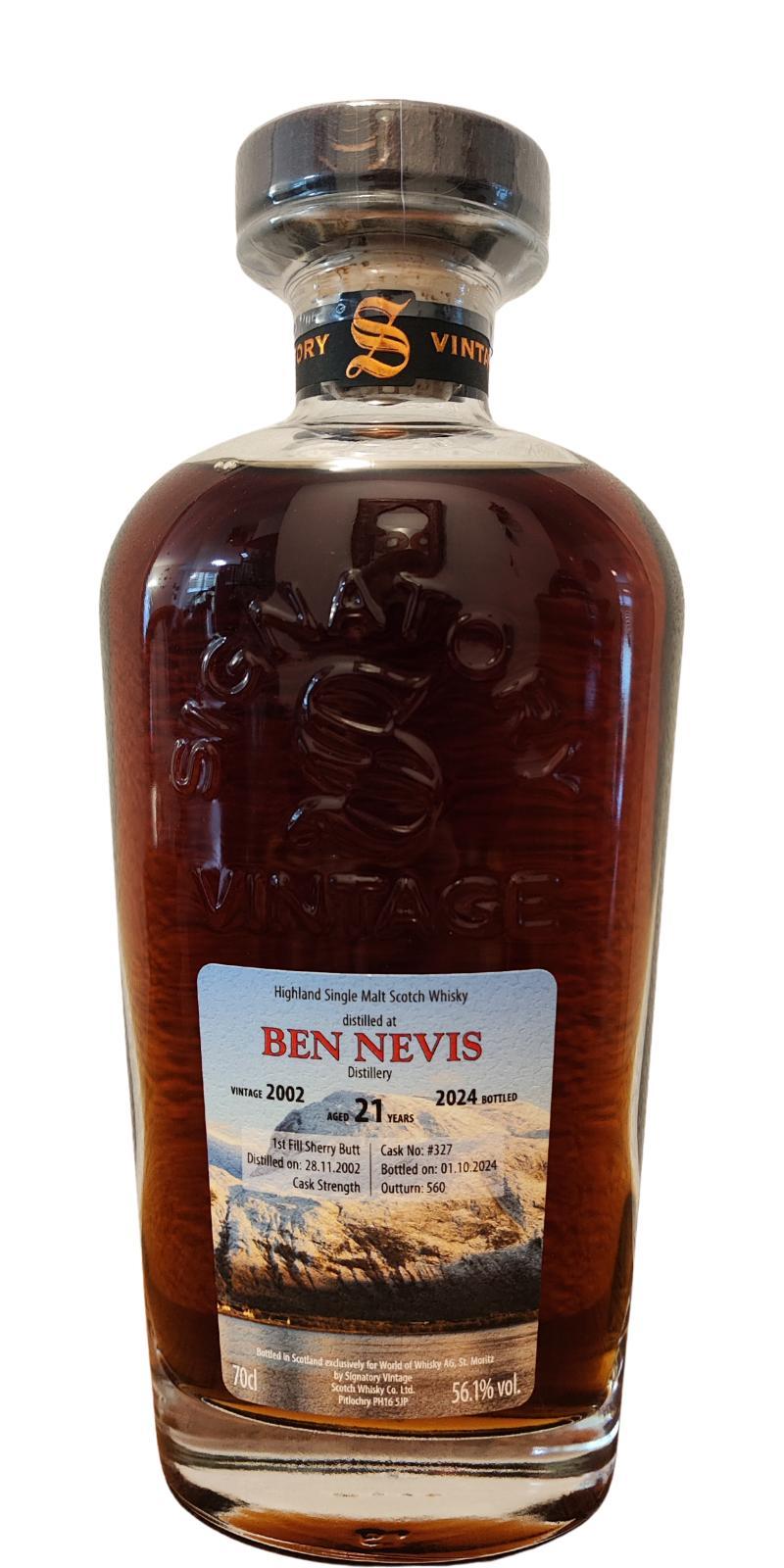 Ben Nevis 2002 SV Cask Strength