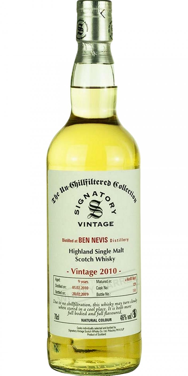 Ben Nevis 2010 SV The Un-Chillfiltered Collection