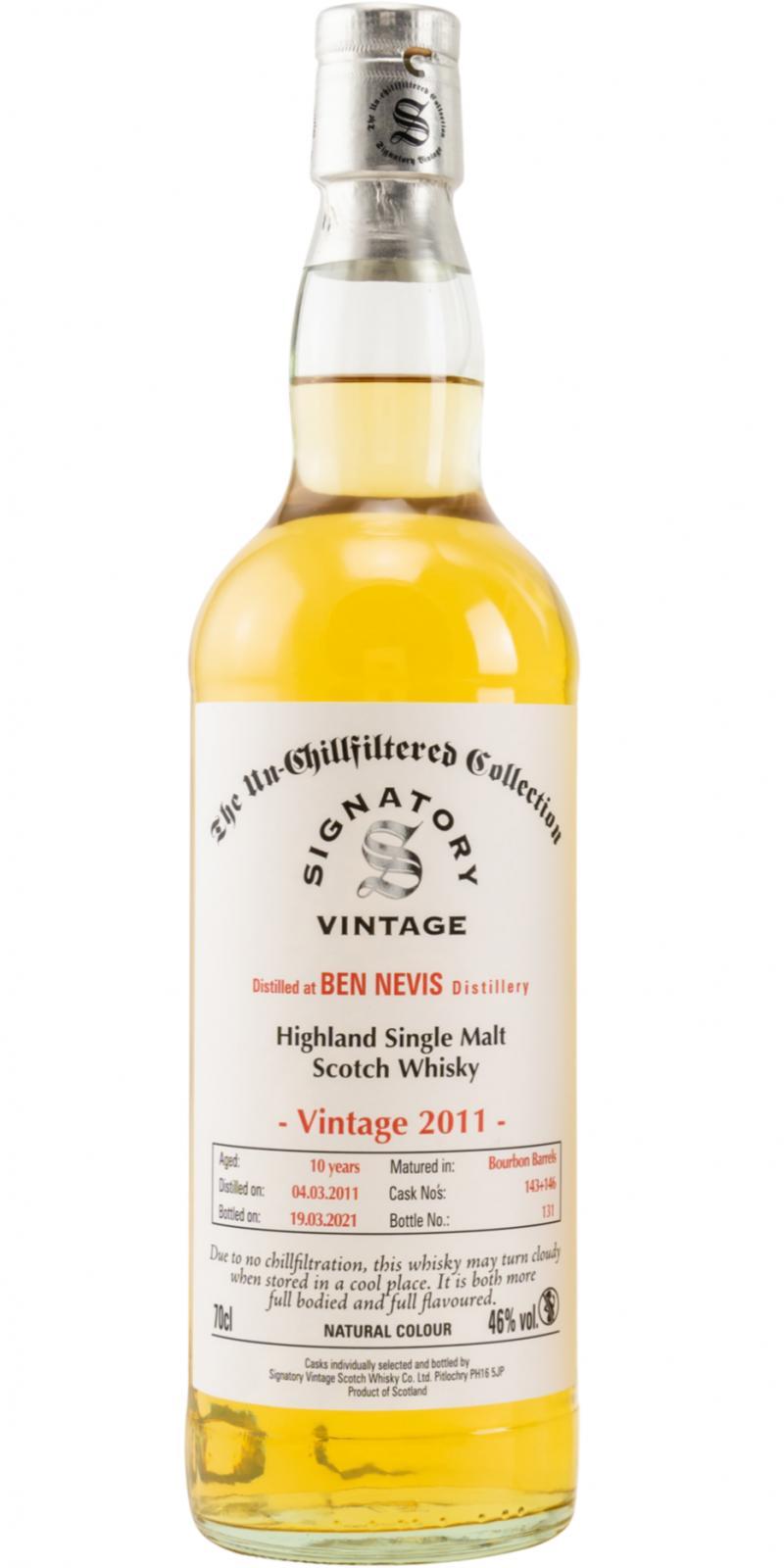 Ben Nevis 2011 SV The Un-Chillfiltered Collection