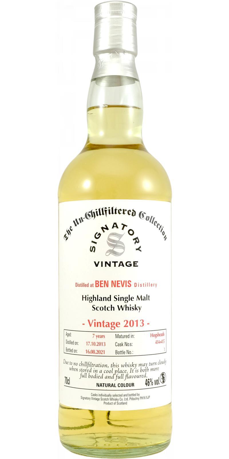 Ben Nevis 2013 SV The Un-Chillfiltered Collection