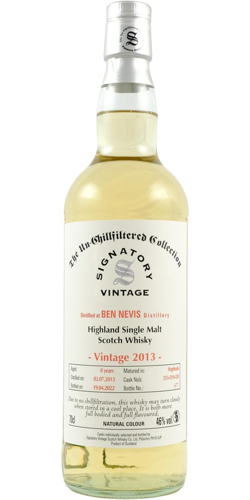 Ben Nevis 2013 SV The Un-Chillfiltered Collection