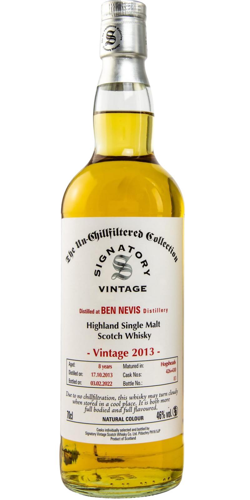Ben Nevis 2013 SV The Un-Chillfiltered Collection
