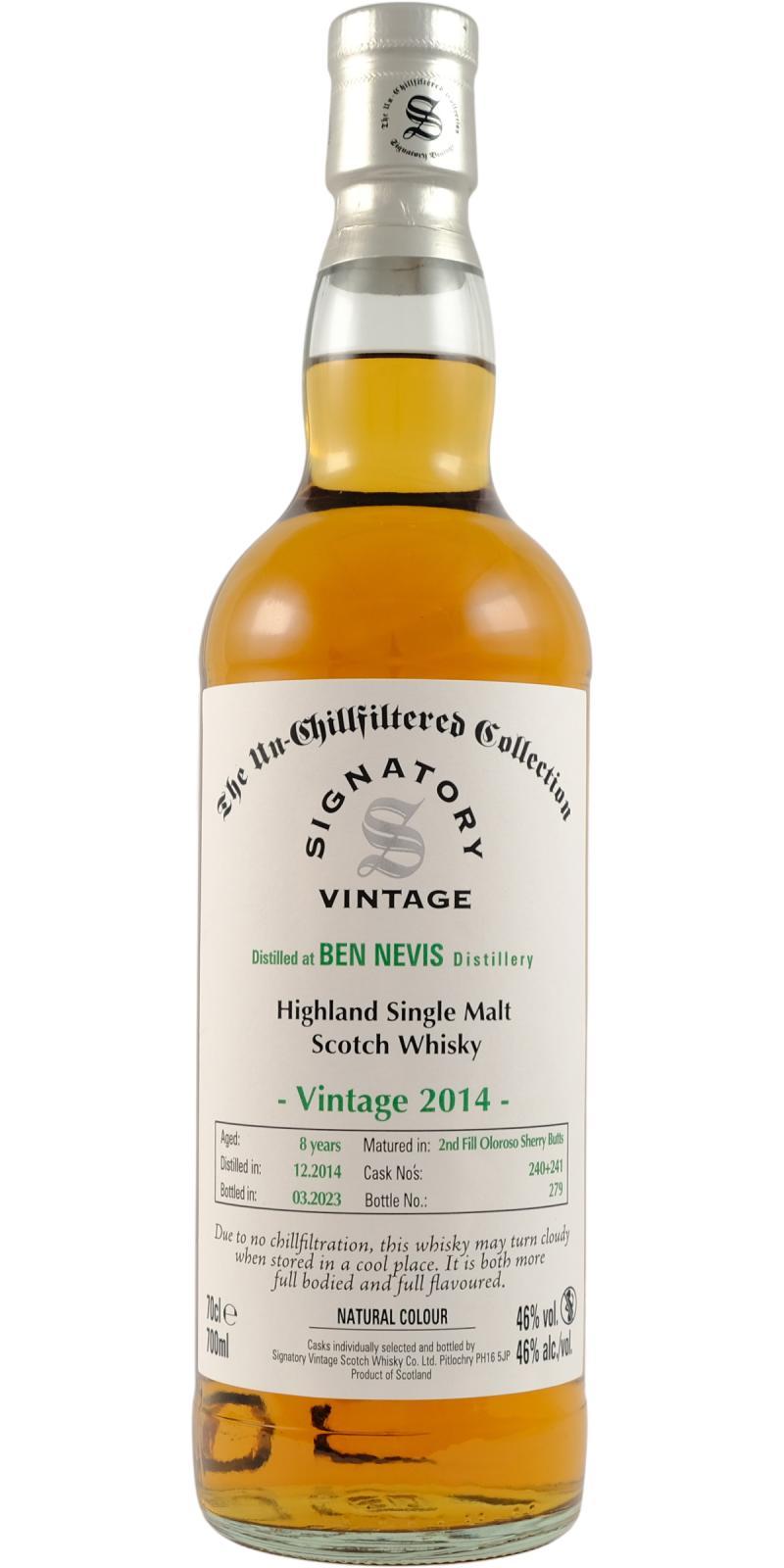 Ben Nevis 2014 SV The Un-Chillfiltered Collection