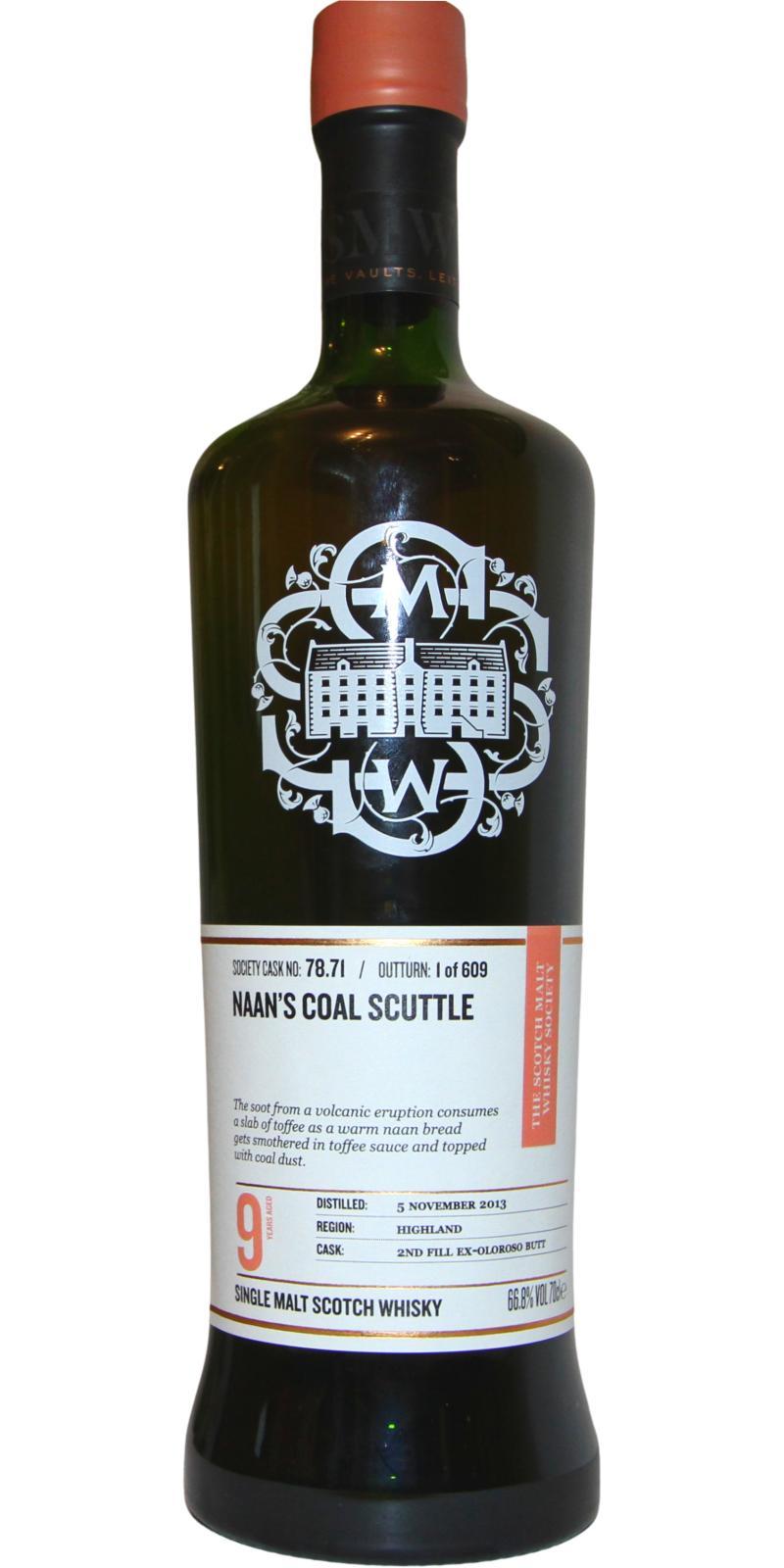 Ben Nevis 2013 SMWS 78.71 Naan's coal scuttle