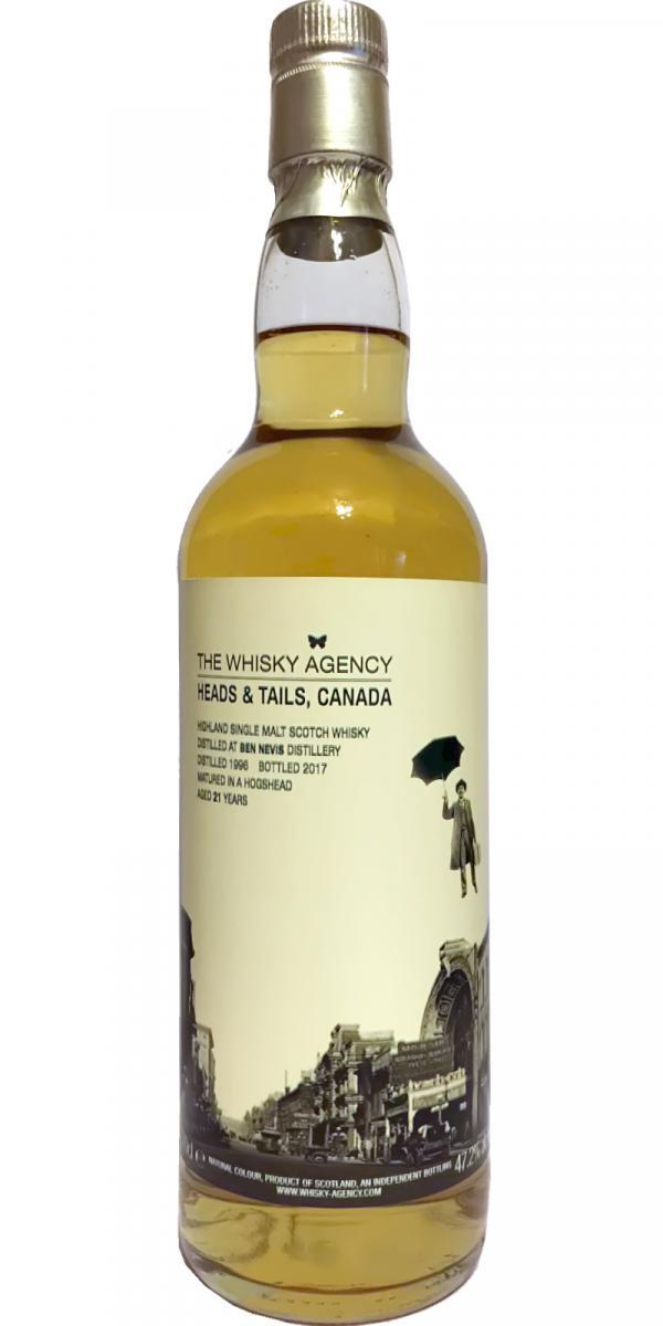 Ben Nevis 1996 TWA Joint Bottling with Heads & Tails, Canada