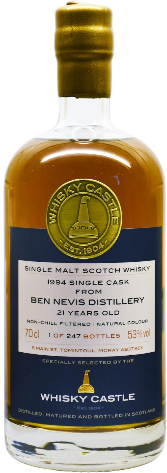 Ben Nevis 1994 TWhC Whisky Castle Exclusive