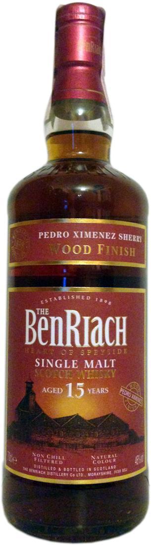 BenRiach 15-year-old Wood Finish - Pedro Ximenez Sherry