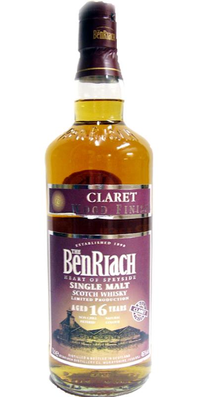 BenRiach 16-year-old Wood Finish - Claret