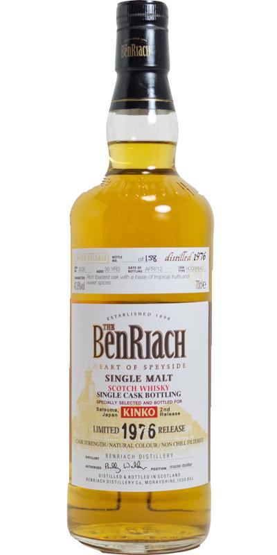 BenRiach 1976 Single Cask Bottling