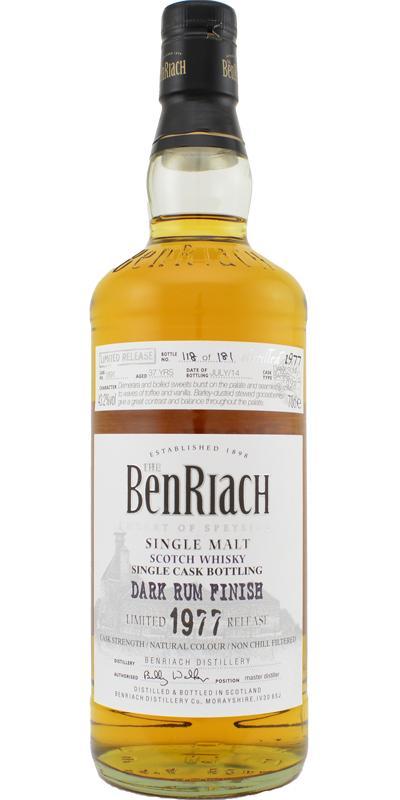 BenRiach 1977 Single Cask Bottling - Batch 11