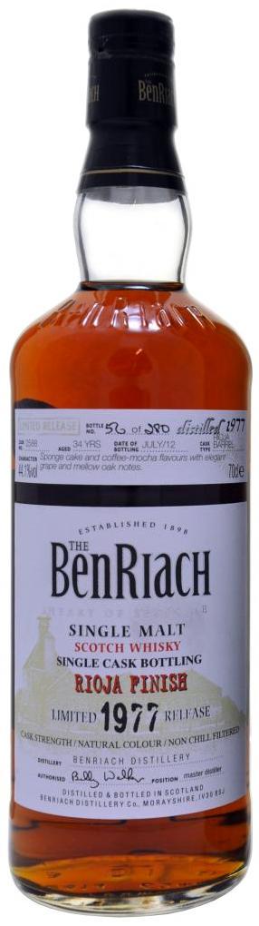BenRiach 1977 Single Cask Bottling - Batch 9