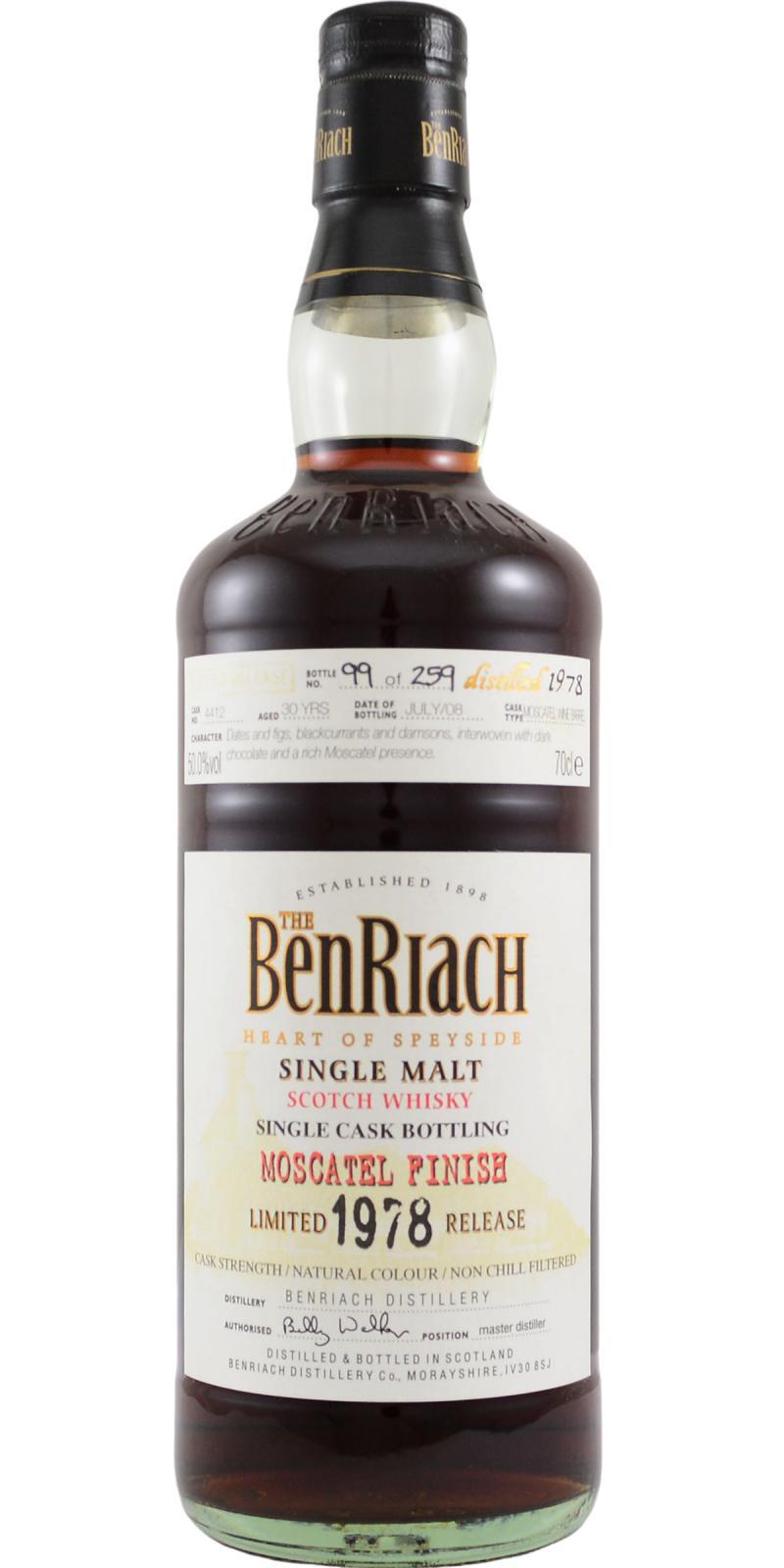 BenRiach 1978 Single Cask Bottling - Batch 5