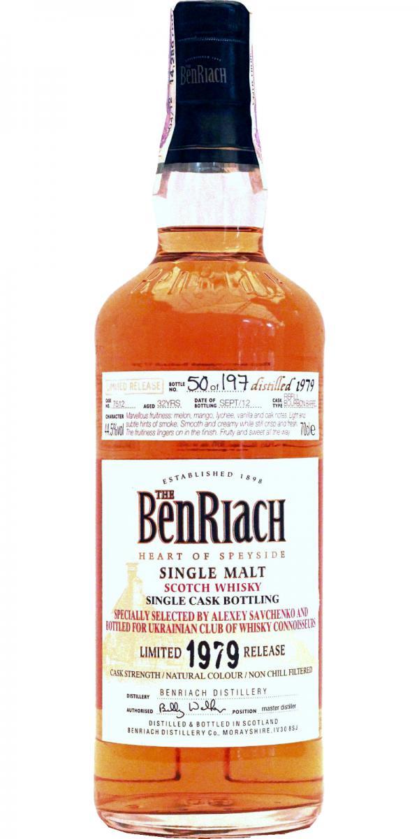 BenRiach 1979 Single Cask Bottling