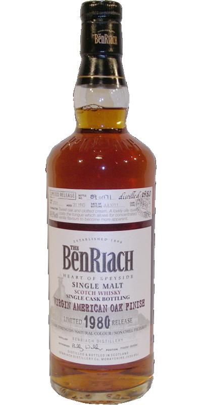 BenRiach 1980 Single Cask Bottling - Batch 8