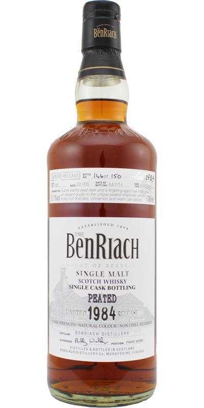 BenRiach 1984 - Peated Single Cask Bottling - Batch 11