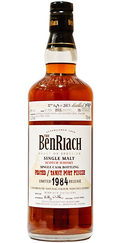 BenRiach 1984 - Peated Single Cask Bottling - Batch 9
