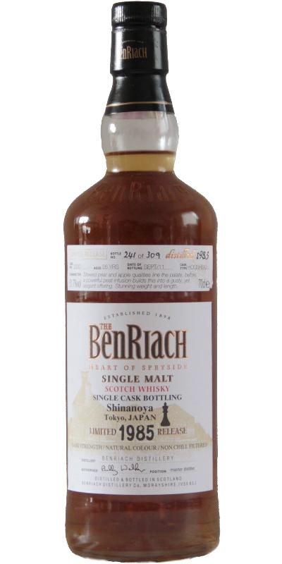 BenRiach 1985 Single Cask Bottling