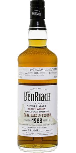 BenRiach 1988 Single Cask Bottling - Batch 6