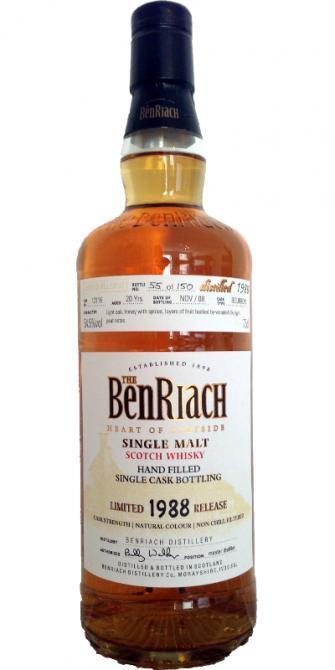 BenRiach 1988 Hand Filled at the Whisky Live Festival, South Africa