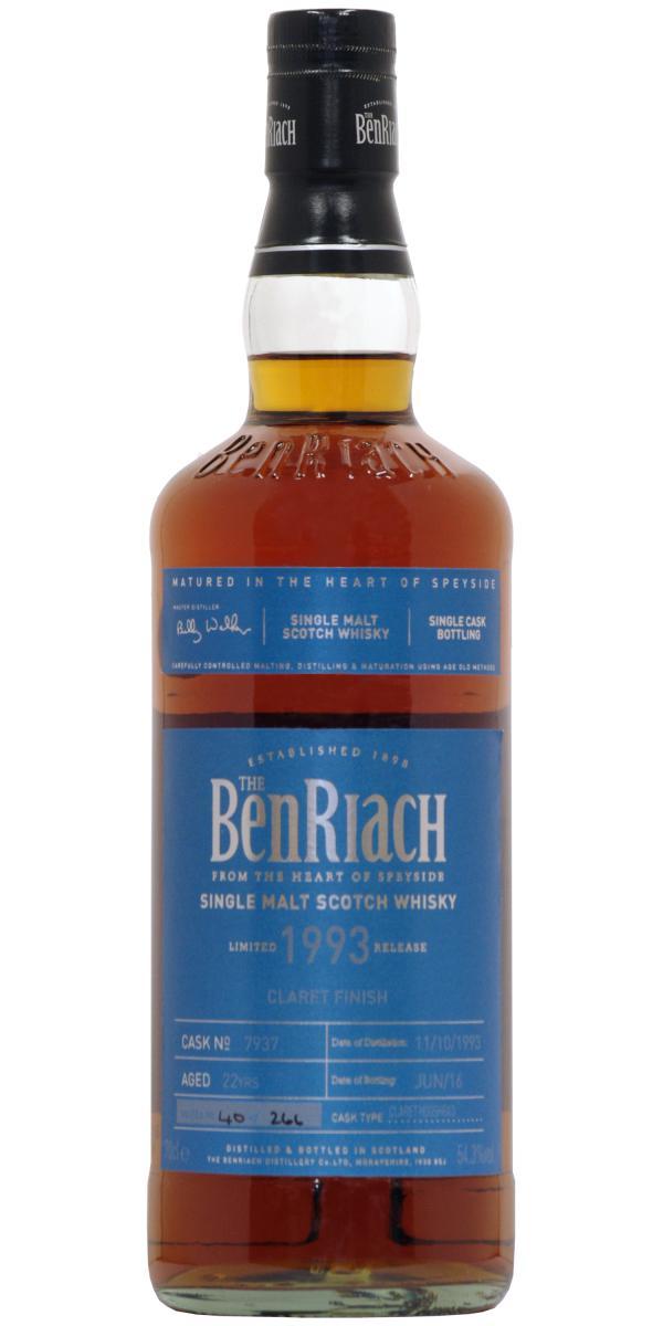 BenRiach 1993 Single Cask Bottling - Batch 13