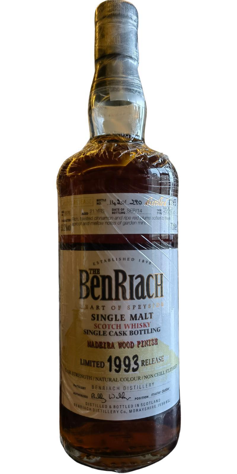 BenRiach 1993 Single Cask Bottling