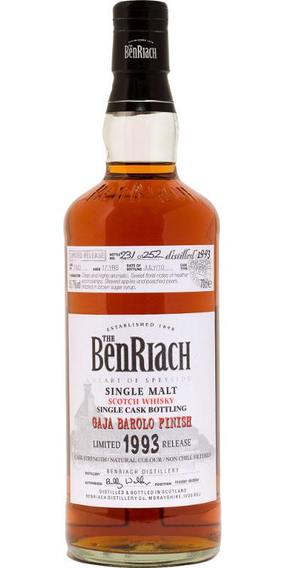 BenRiach 1993 Single Cask Bottling - Batch 7