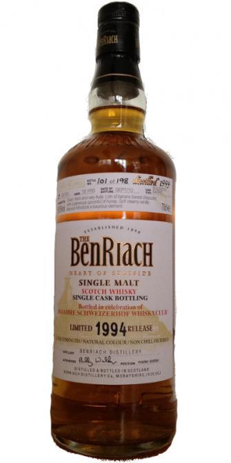 BenRiach 1994 for 10 Jahre Schweizerhof Whiskyclub