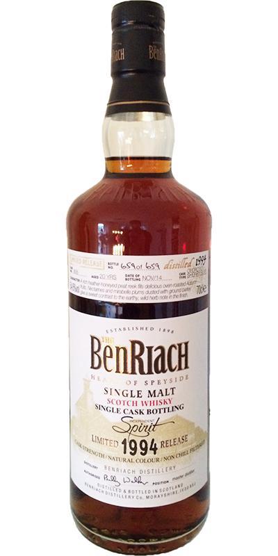 BenRiach 1994 Single Cask Bottling