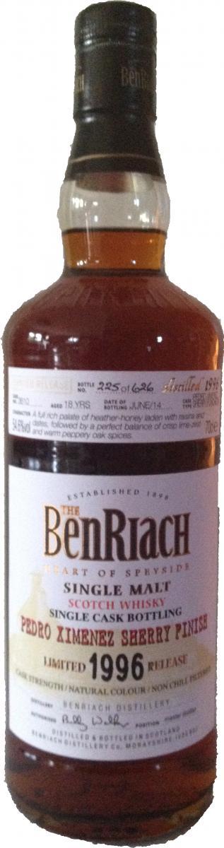 BenRiach 1996 Single Cask Bottling
