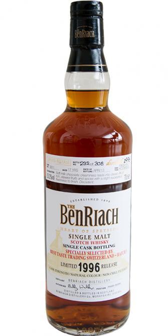 BenRiach 1996 Single Cask Bottling