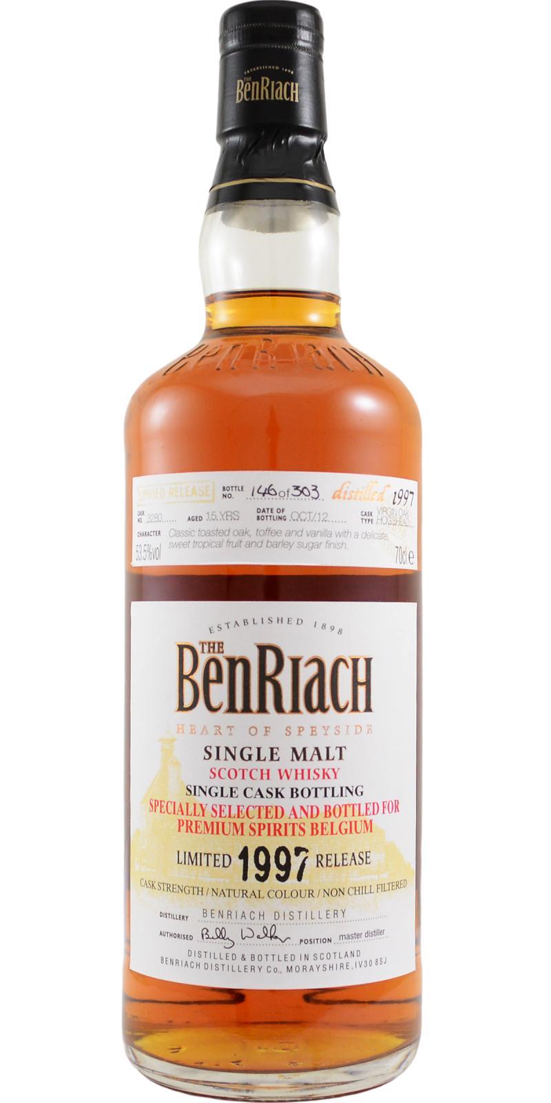 BenRiach 1997 Single Cask Bottling