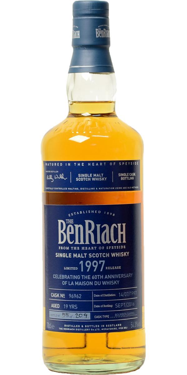BenRiach 1997 Single Cask Bottling