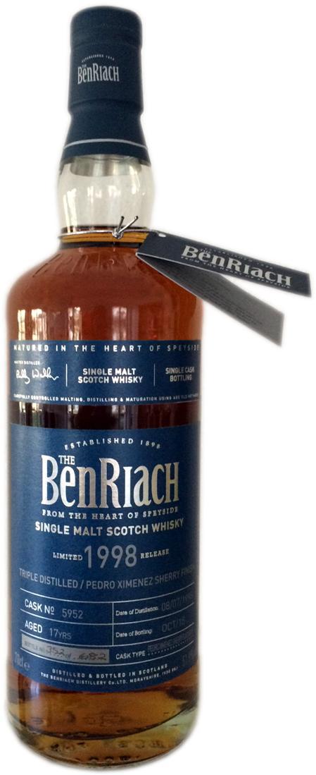 BenRiach 1998 Single Cask Bottling