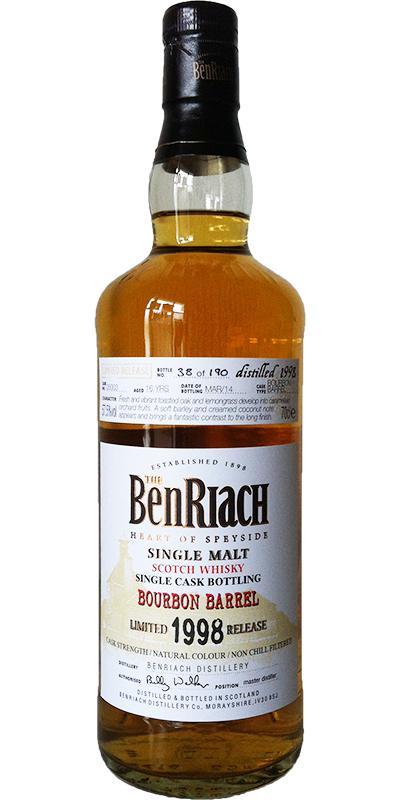 BenRiach 1998 Single Cask Bottling