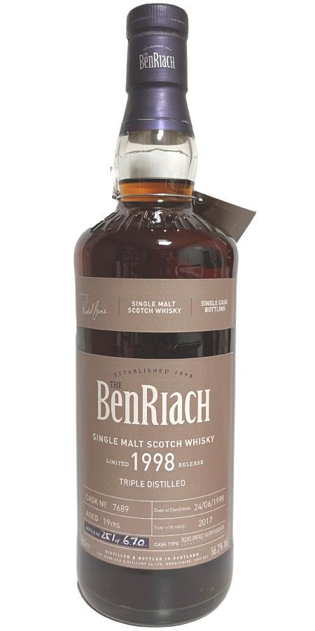 BenRiach 1998 Single Cask Bottling