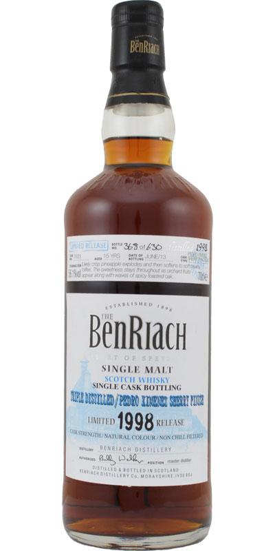 BenRiach 1998 Single Cask Bottling - Batch 10