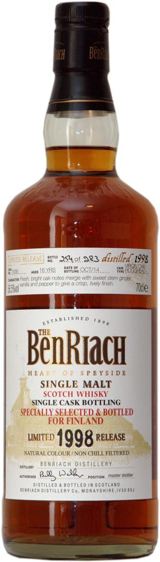 BenRiach 1998 Single Cask Bottling
