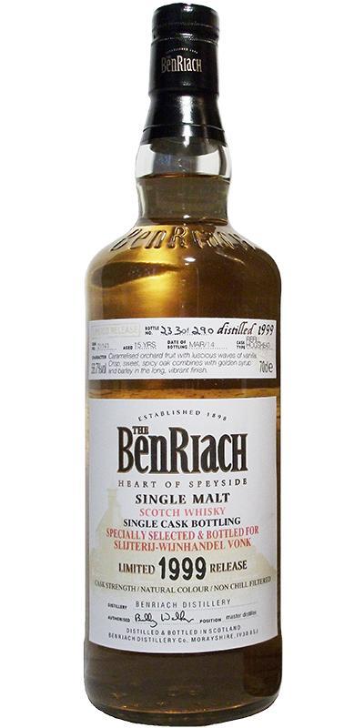BenRiach 1999 Single Cask Bottling