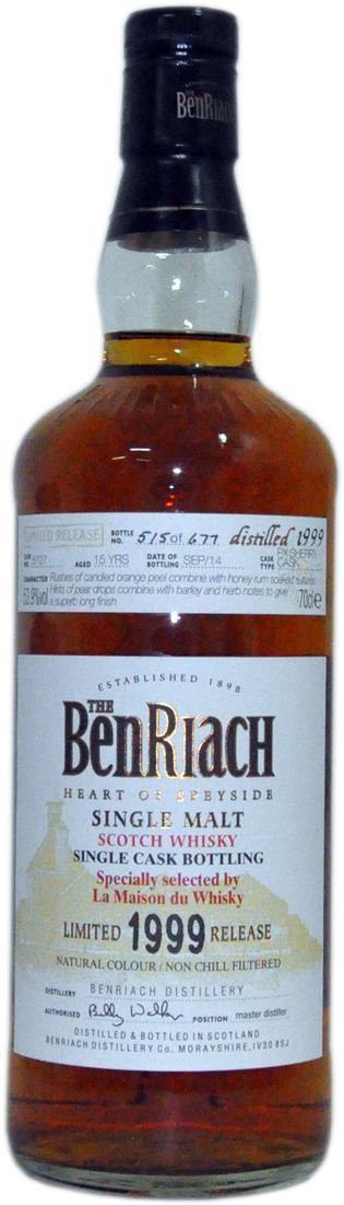 BenRiach 1999 Single Cask Bottling